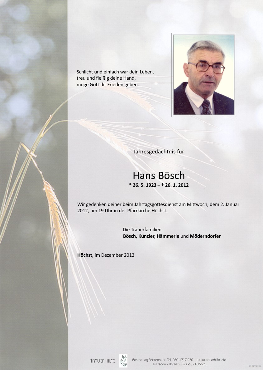 Hans Bösch